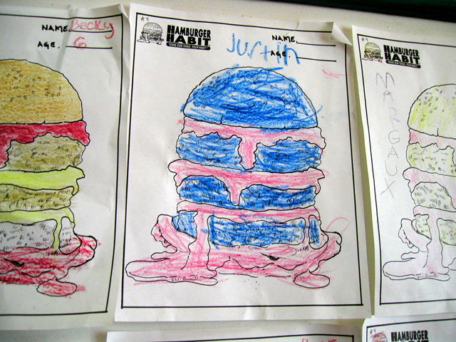 B.B.B. (Big Blue Burger) (Next: Flying shrimp)