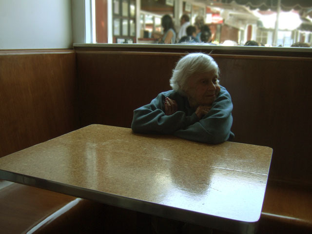 A table by the window (Next: Look)